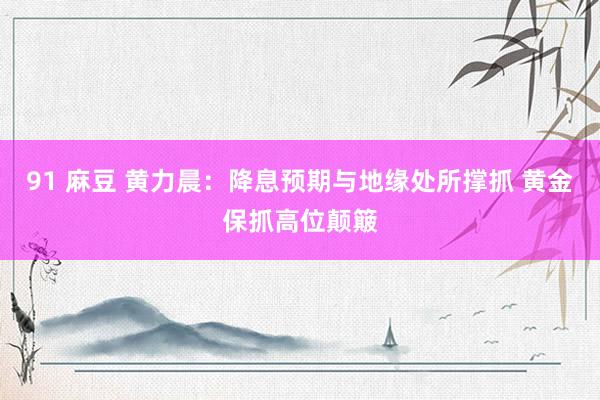 91 麻豆 黄力晨：降息预期与地缘处所撑抓 黄金保抓高位颠簸