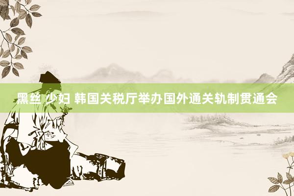黑丝 少妇 韩国关税厅举办国外通关轨制贯通会